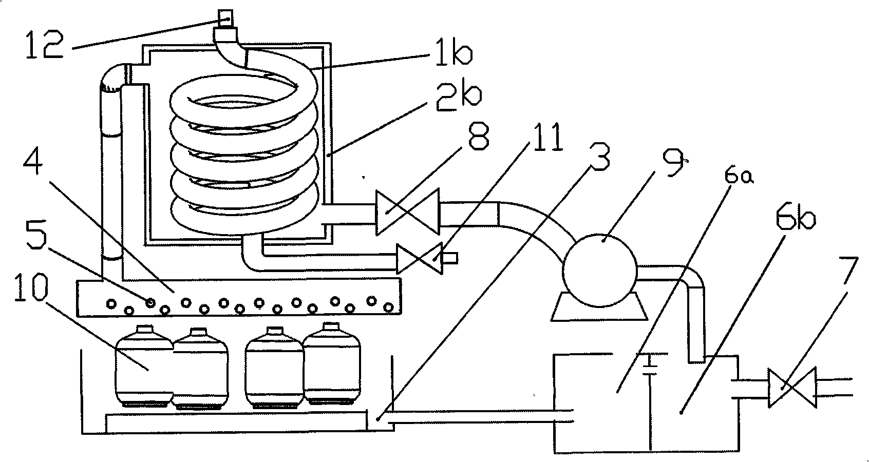 Liquid gas gasification method and its circulation type gasification apparatus