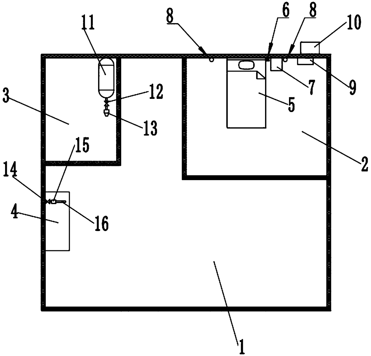 Household oxygen-nitrogen separation and utilization system