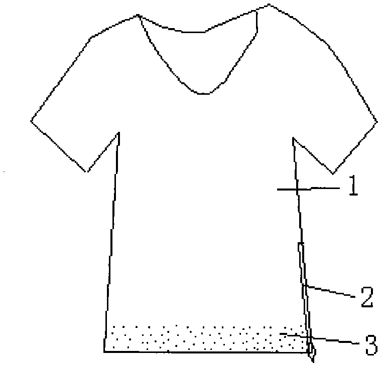 Luminous short-sleeved shirt with zipper