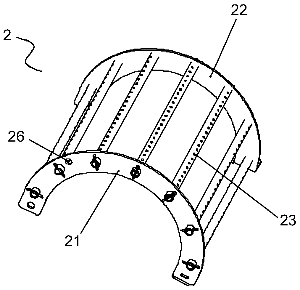 Wind generating set and cable transition device