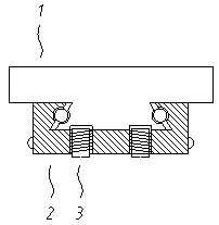 Track device for transverse movements of novel clamping jaw