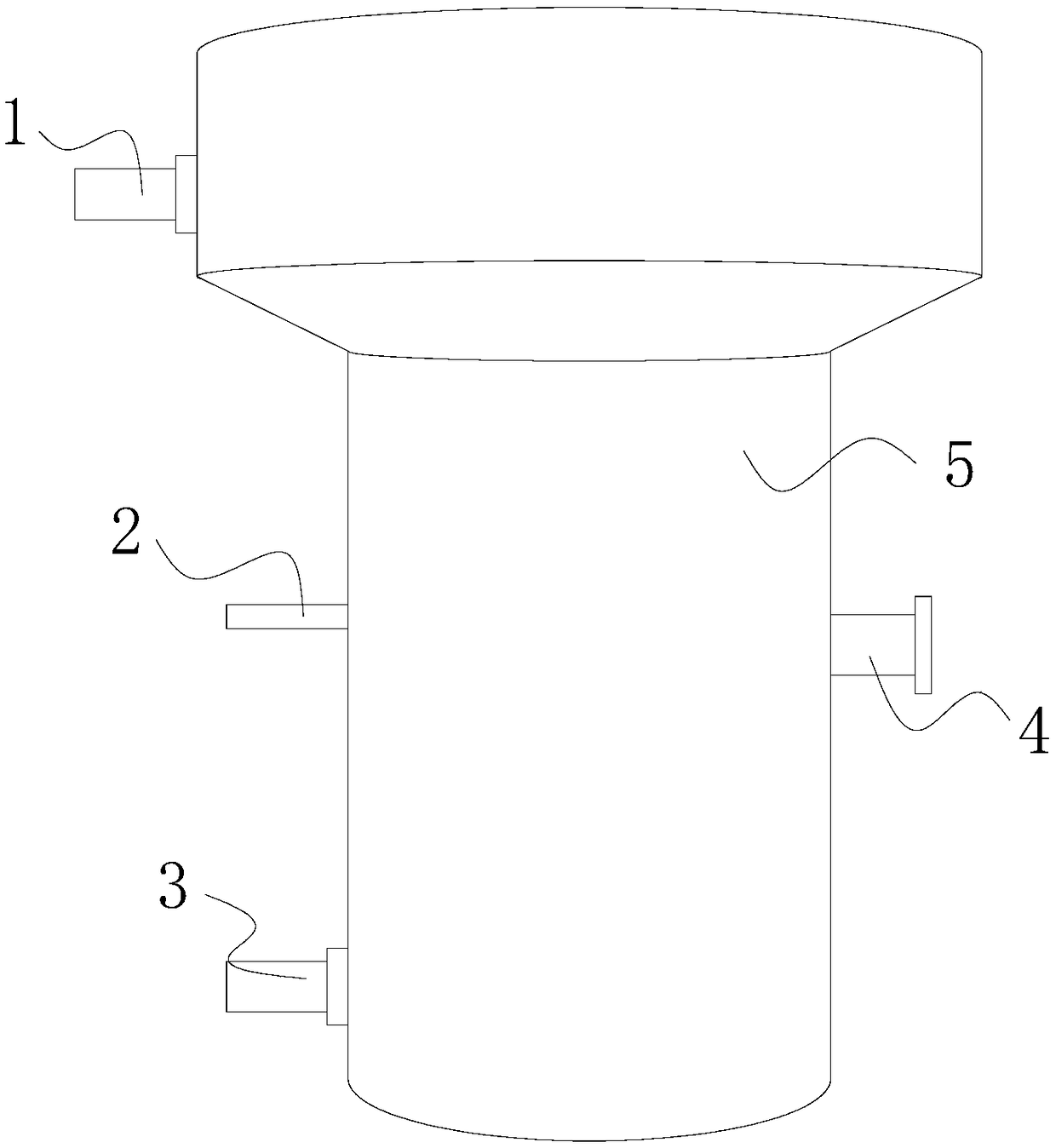 Industrial wastewater treatment spiral-flow aeration biofilter