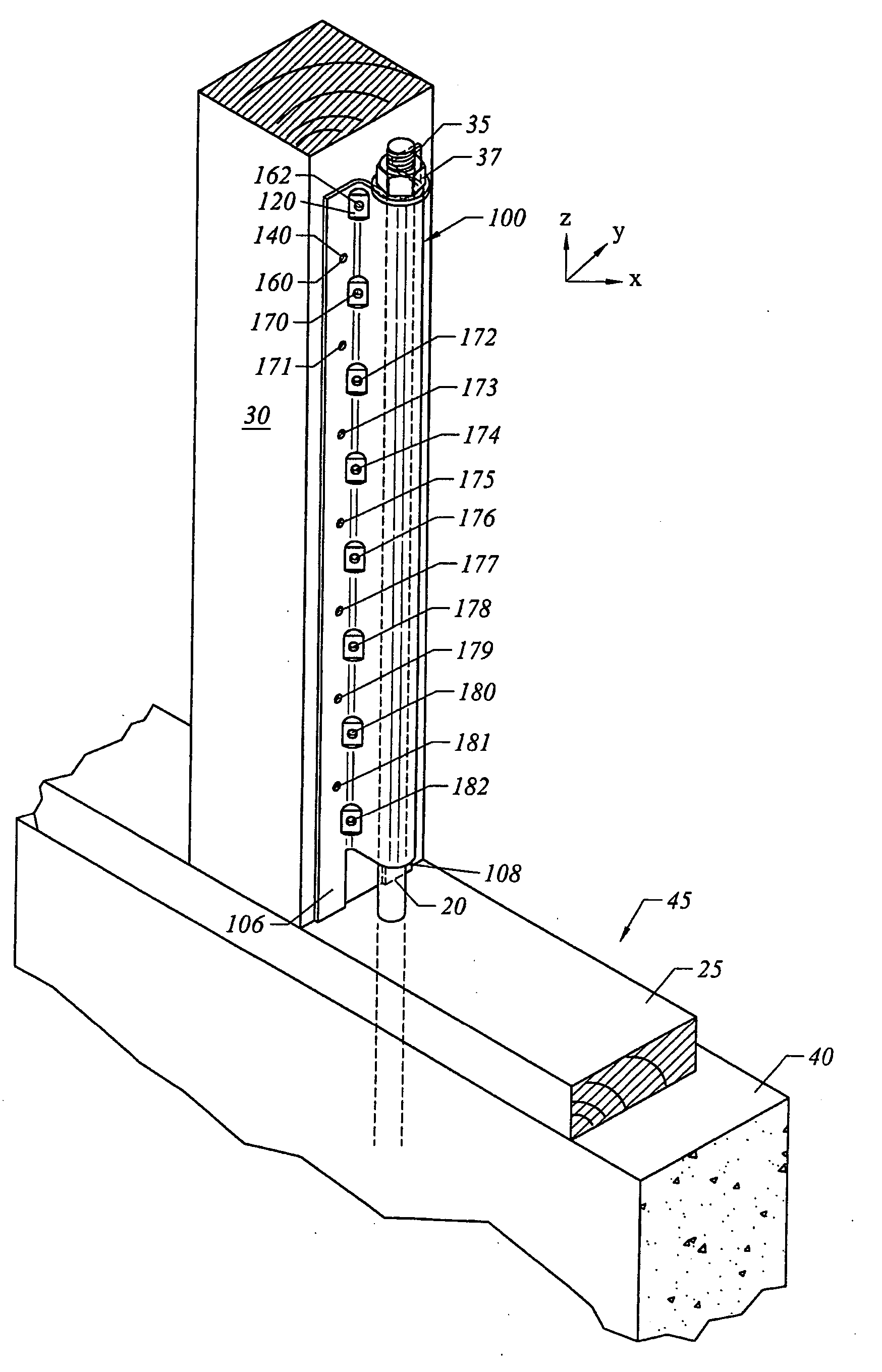 Stitching system hold-down