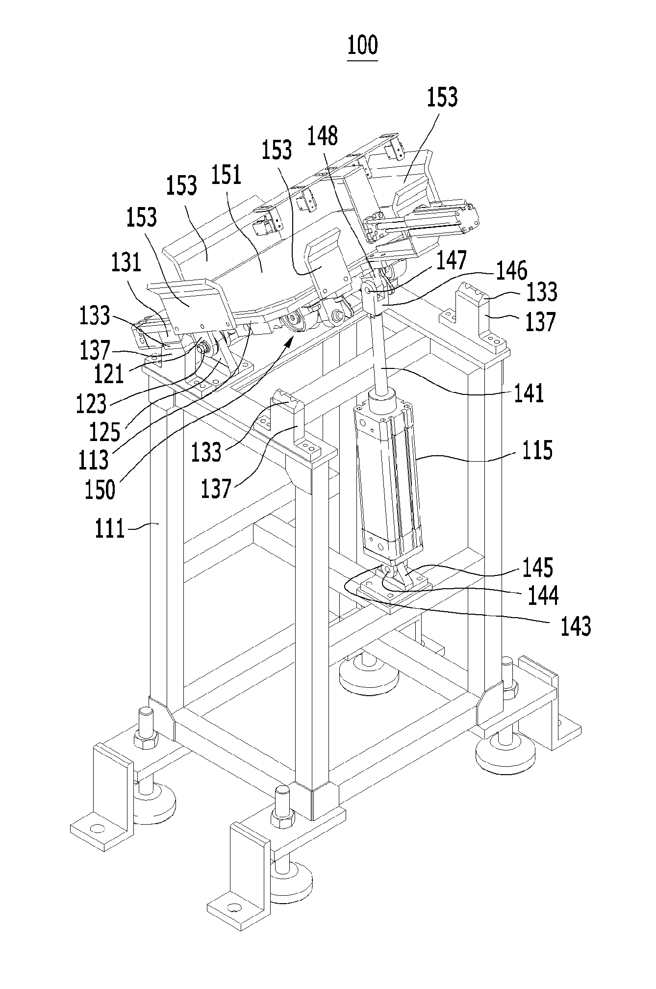 Device for aligning door hinge of automatic system for mounting door hinge to vehicle