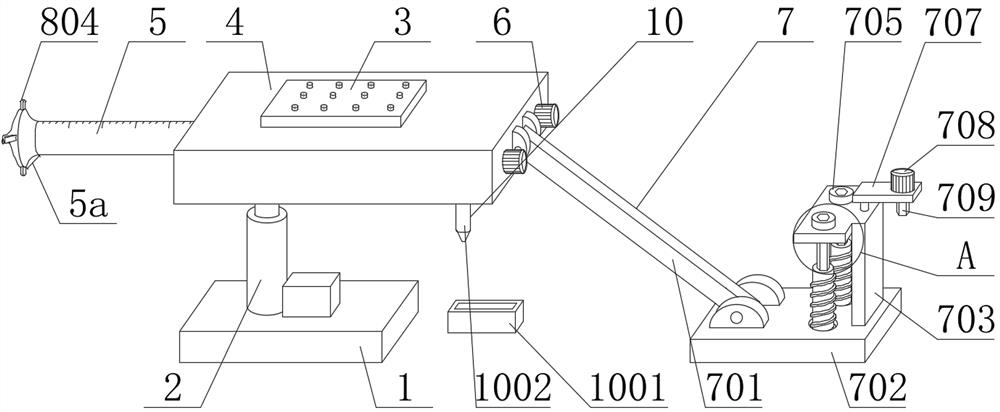 Depth detection device suitable for rock burst roadway soft rock mass replacement