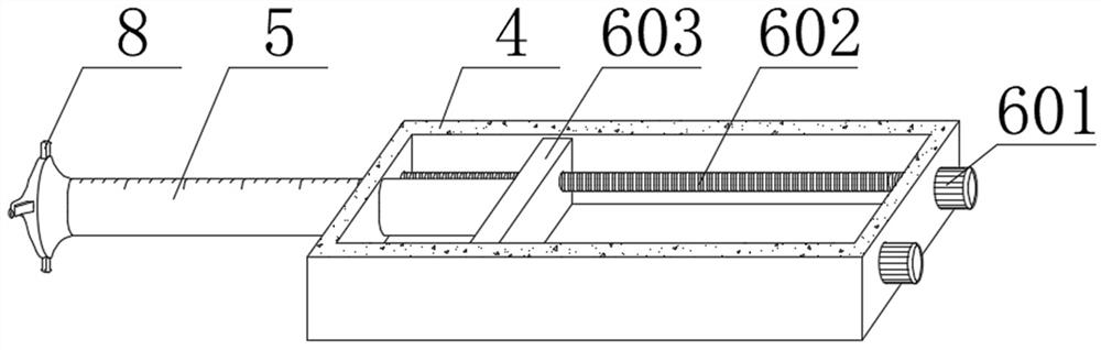 Depth detection device suitable for rock burst roadway soft rock mass replacement