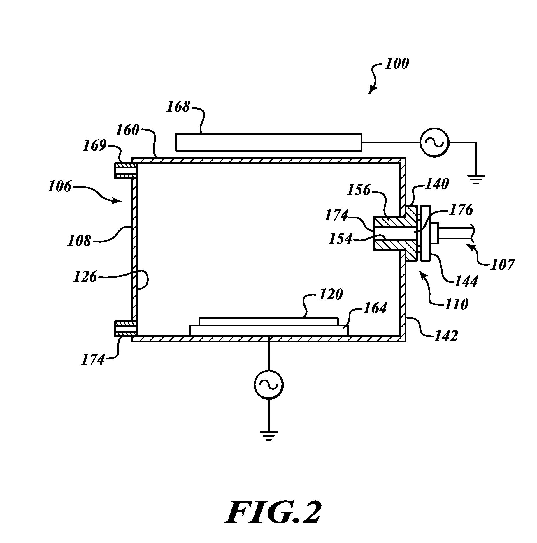 Door assembly for substrate processing chamber