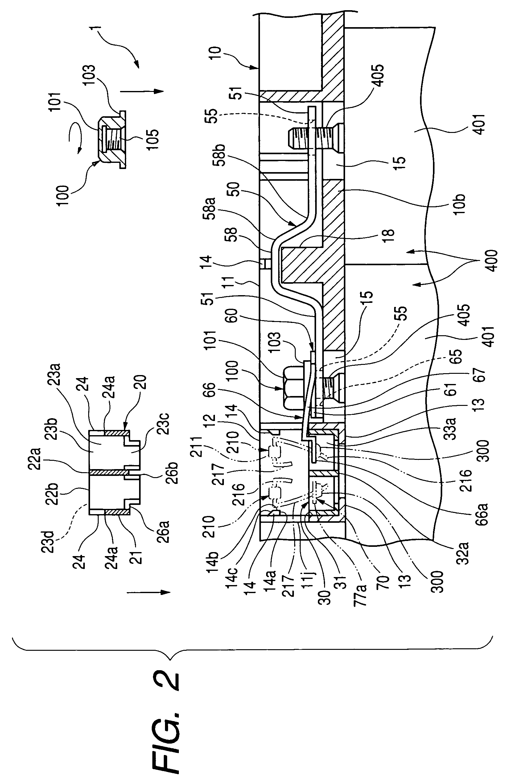 Battery connecting plate, and attachment structure of the same