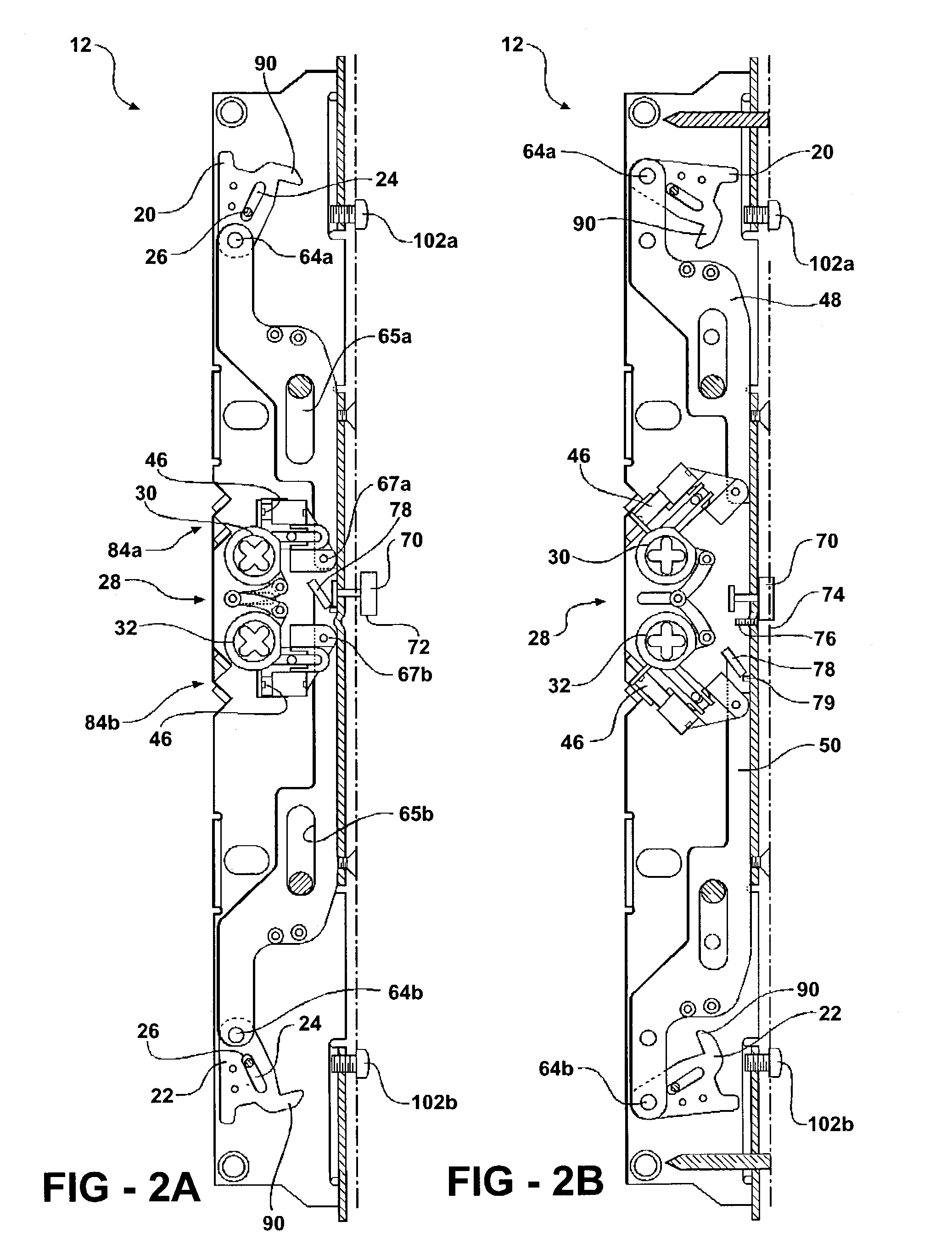 Multi-point lock assembly