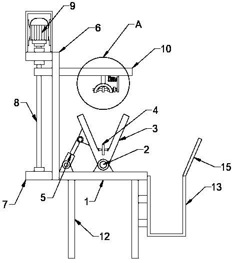 PVC pipe unloading device based on waste material production