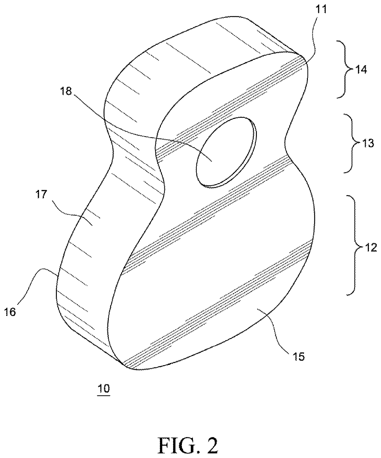 Percussion instrument with a plurality of sound zones