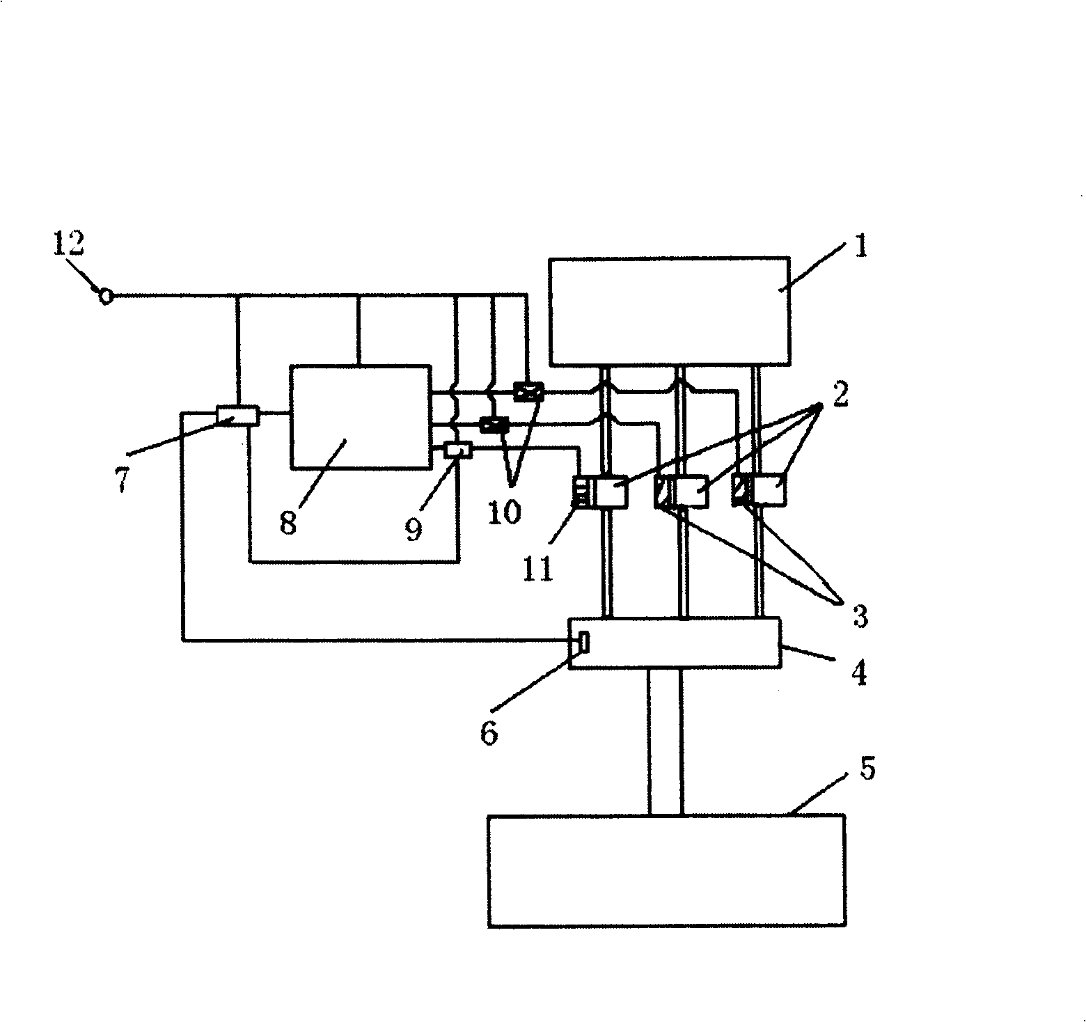 Self-controlled pressure-sustaining oil transmission pump set