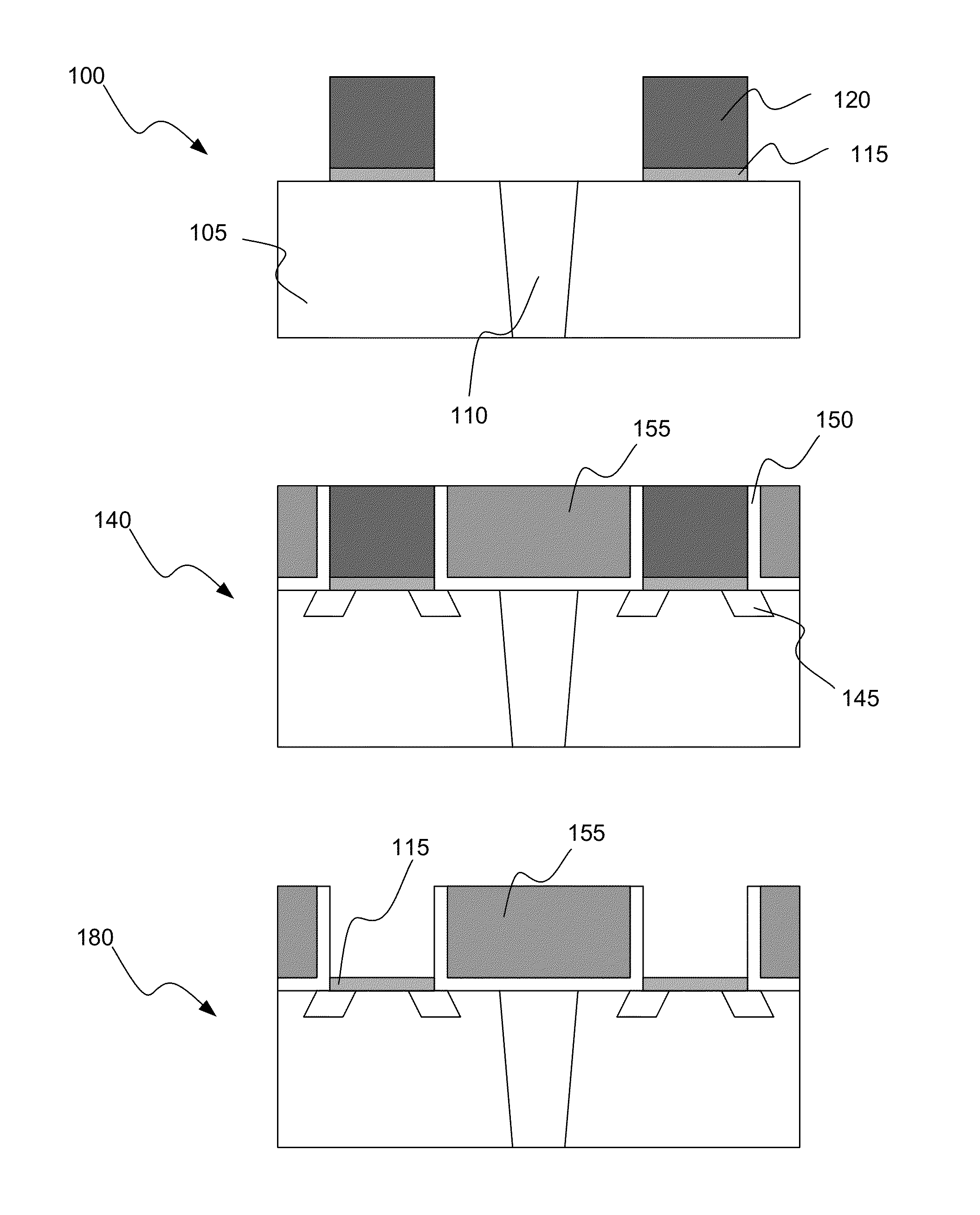 Insensitive dry removal process for semiconductor integration