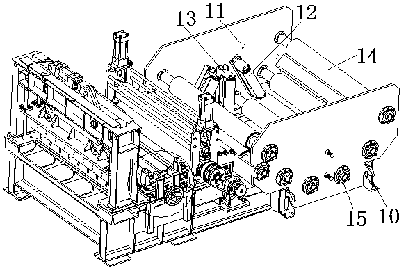 Reverse arc straightening mechanism of automatic welding steel pipe coiled material cutting machine