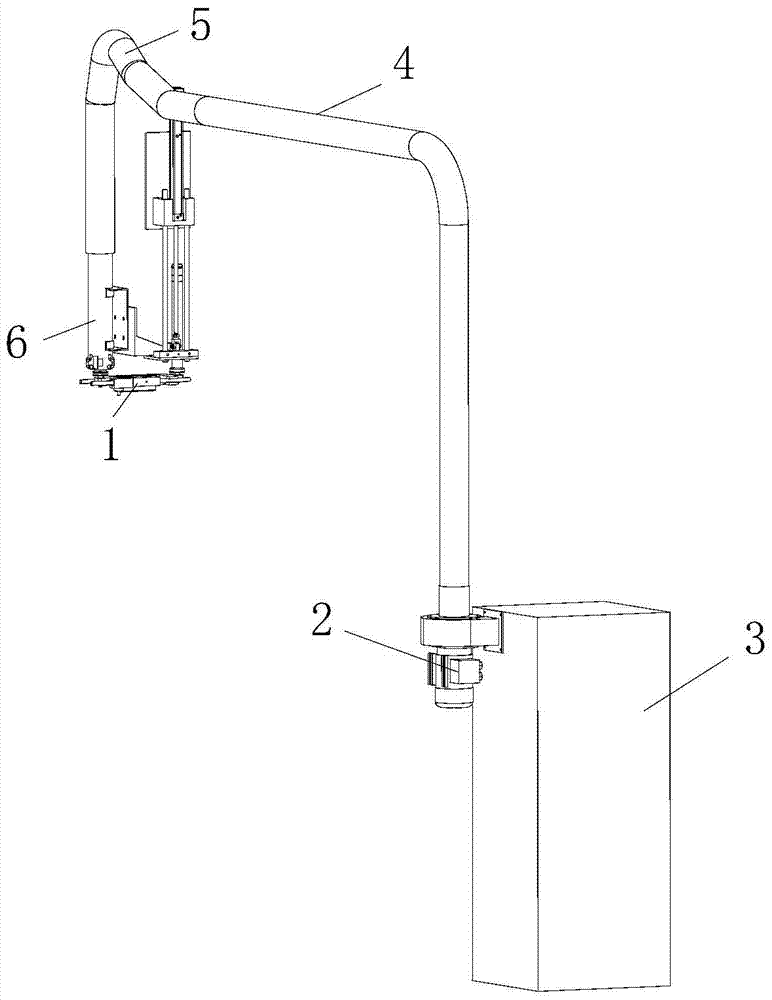 A bobbin tail yarn processing device and processing method