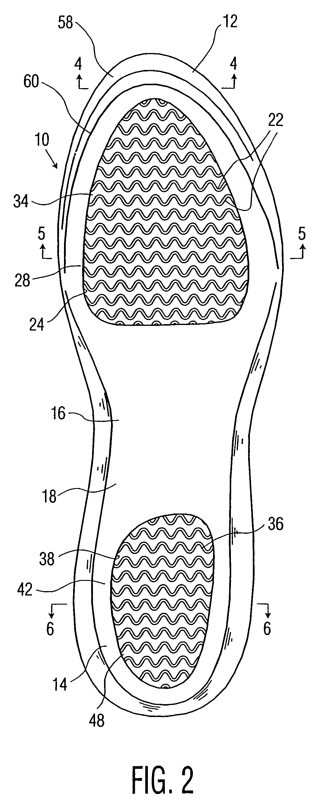 Gel insoles with lower heel and toe recesses having thin spring walls