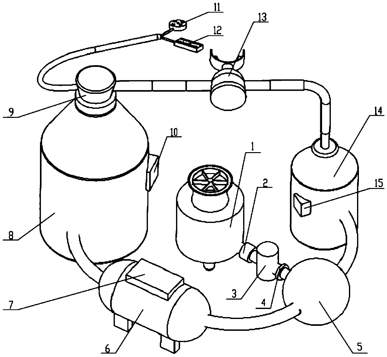 A bionic fish gill type underwater breathing equipment