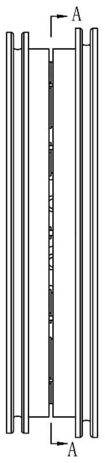 A composite vortex reducer structure and a counter-rotating compressor system using the structure