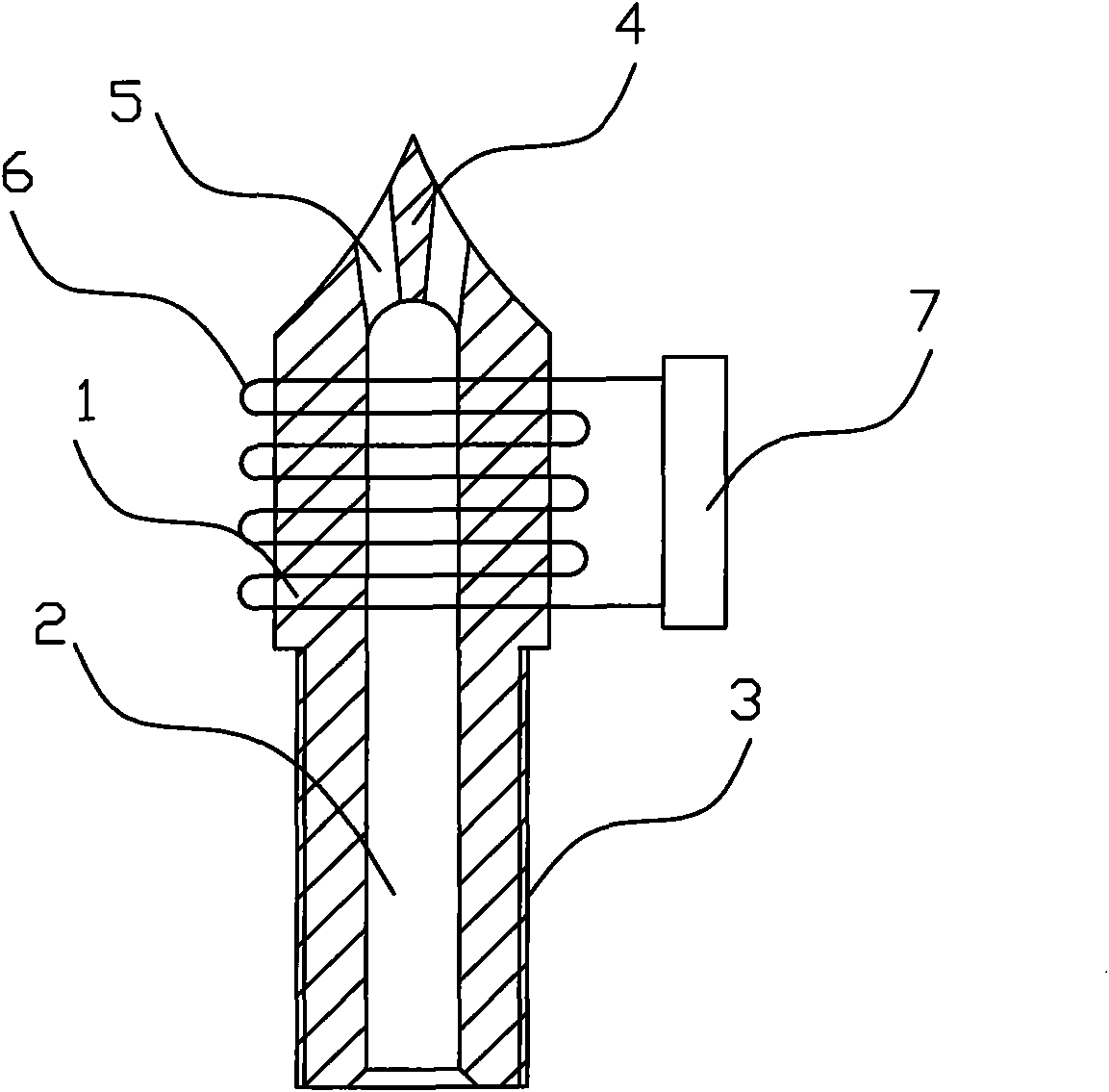 Improved structure for sprayer of injection molding machine