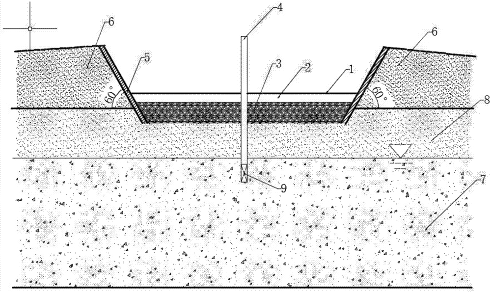 Permeable reaction wall in-situ repair method for preventing aquifer pollution