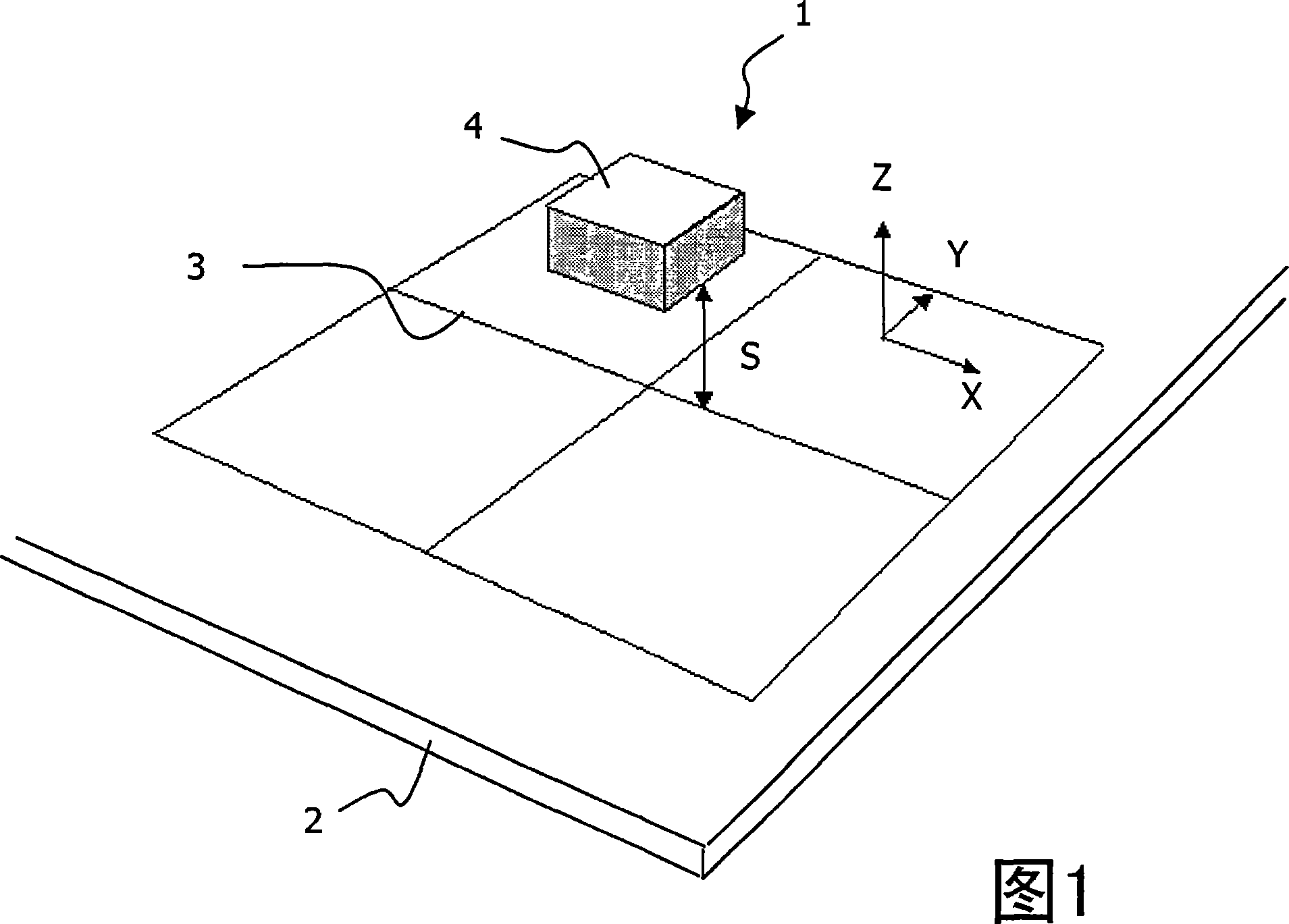 Detection system for detecting translations of a body