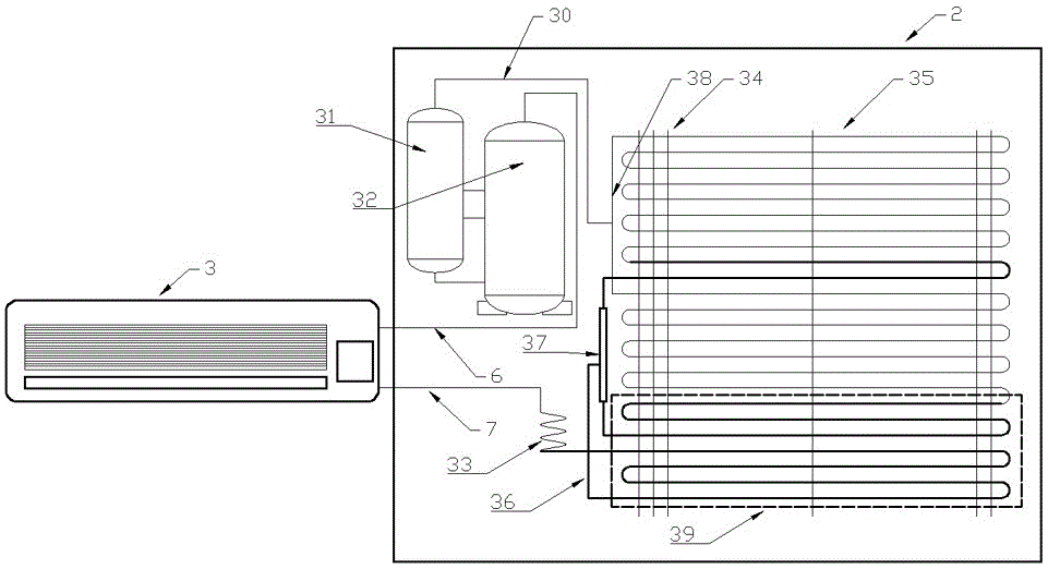 Heat-pump-type heat-recovery tobacco drying device controlled by computer
