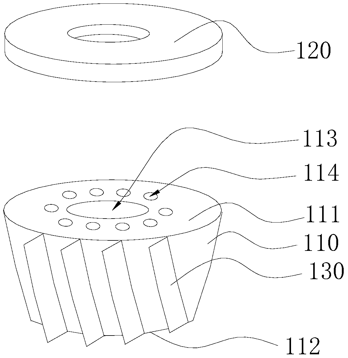 LED light heat dissipation structure