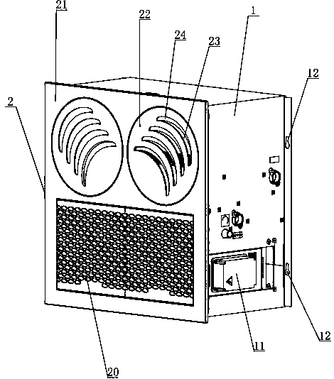 Central air conditioner fan coil pipe