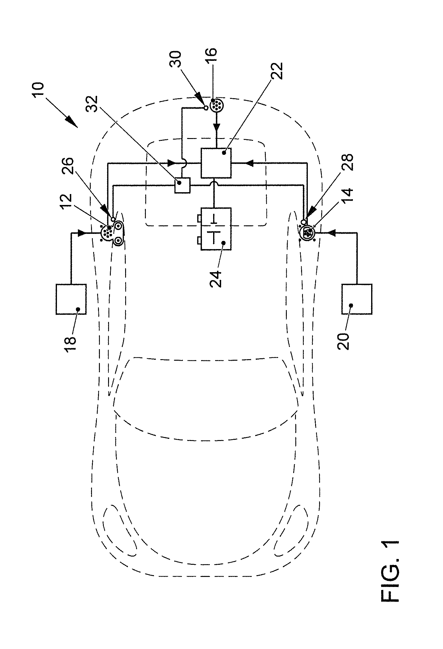 Charging apparatus for a motor vehicle