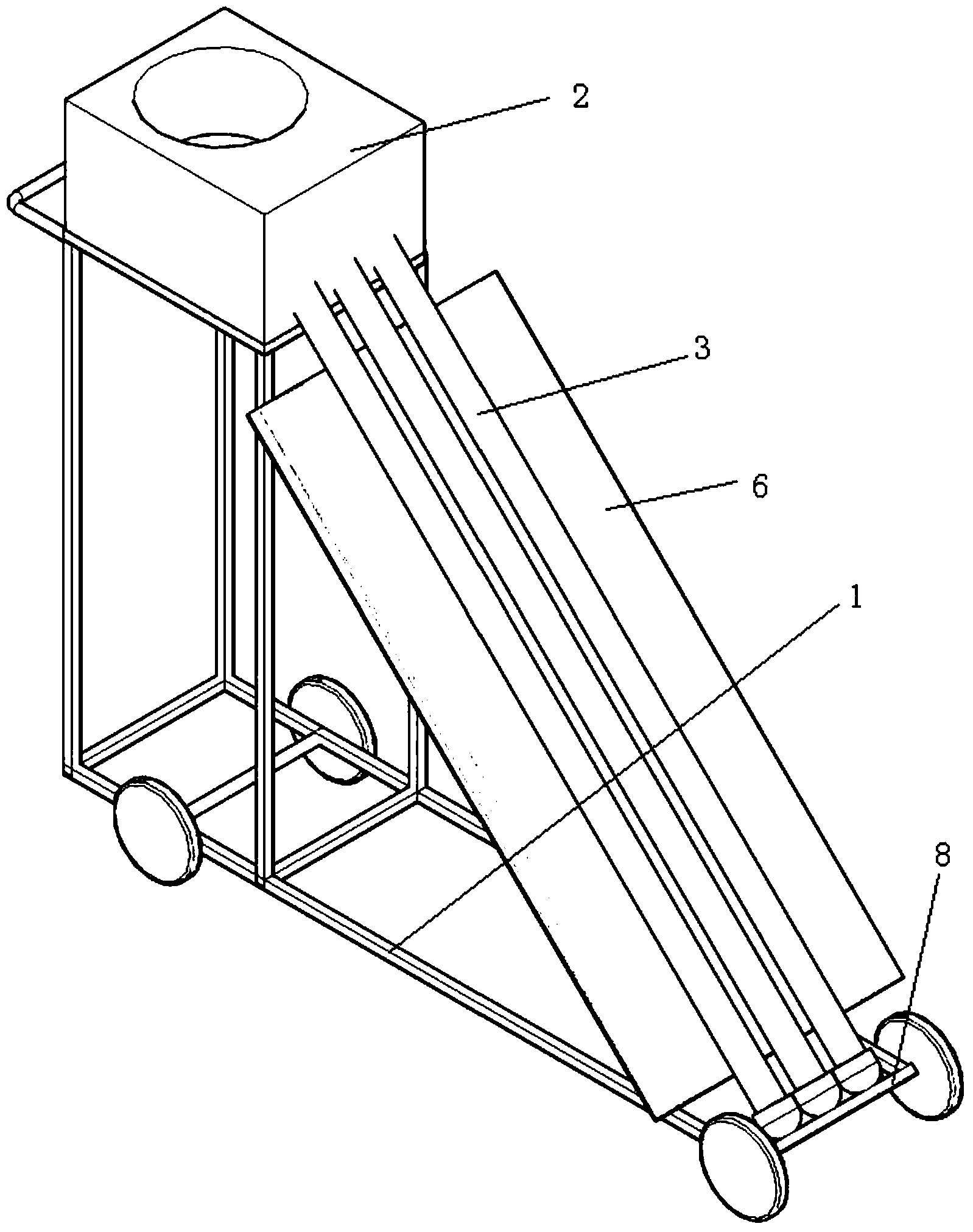 Heat-pipe vacuum-pipe type solar cooker