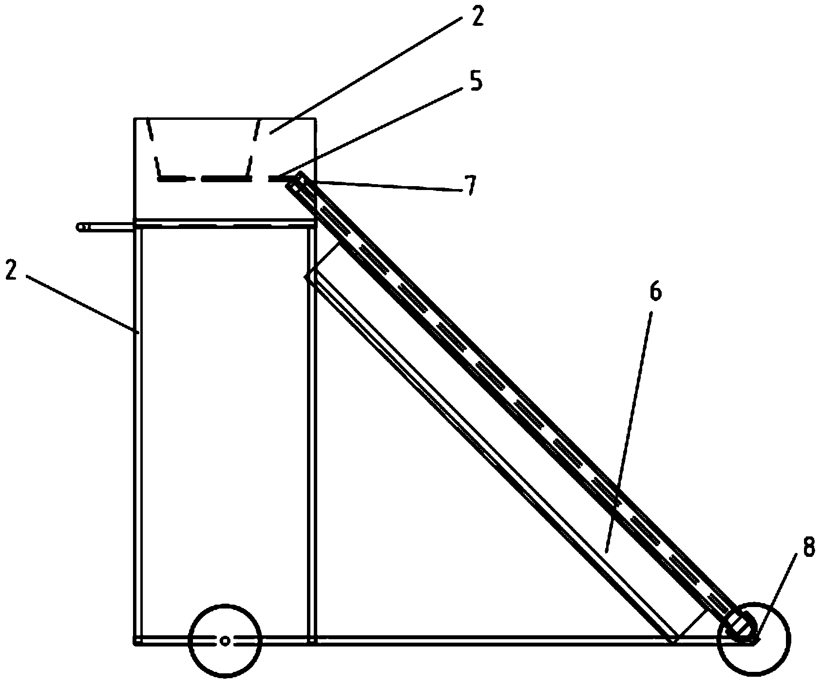 Heat-pipe vacuum-pipe type solar cooker