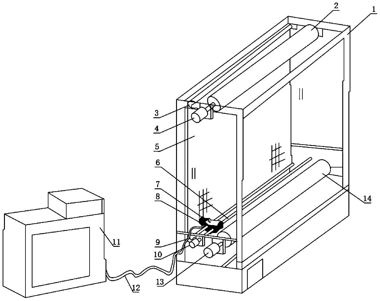 Brush suction type self-cleaning air coarse-effect filtering device