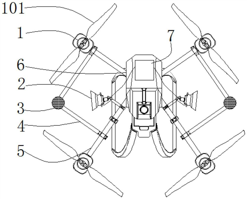 Air-assisted spraying device based on unmanned aerial vehicle