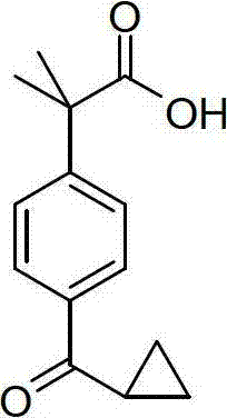 Method for synthesizing 2-(4-cyclopropoxycarbonylphenyl)-2-methylpropanoic acid
