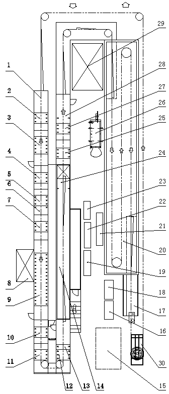 Electrophoresis apparatus and process suitable for automobile leaf spring