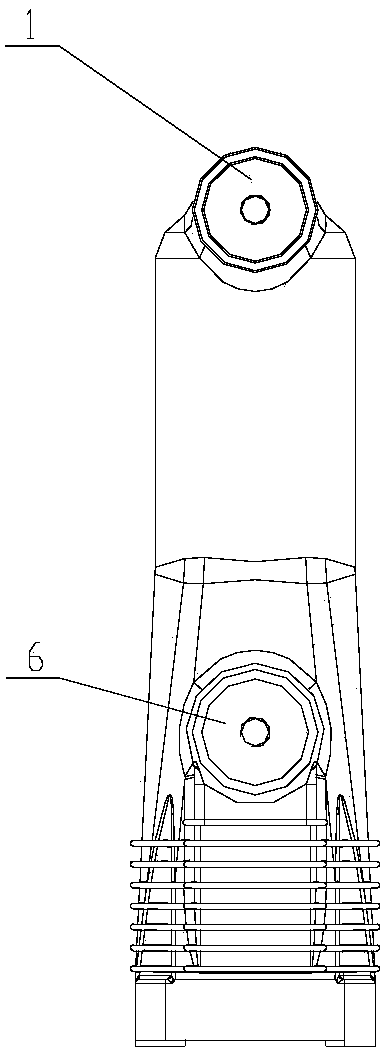 An insulating material for a solid-sealed pole, a solid-sealed pole for a circuit breaker, and a preparation method thereof