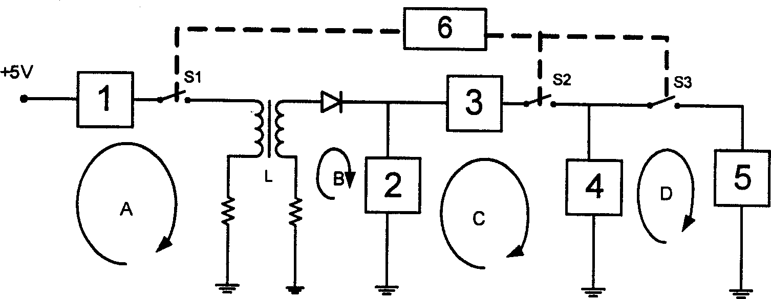 Low noise echo ranging system based switching network