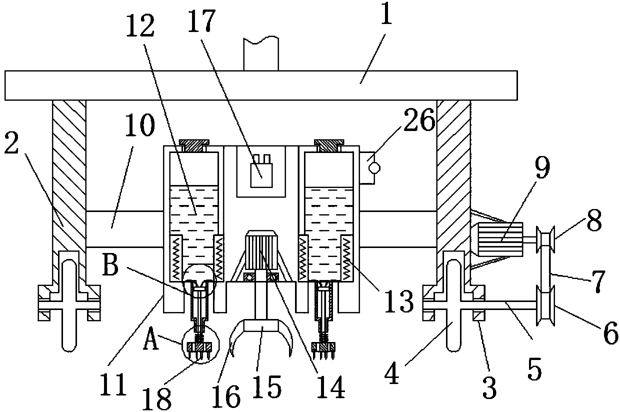 Soil ploughing device for agriculture