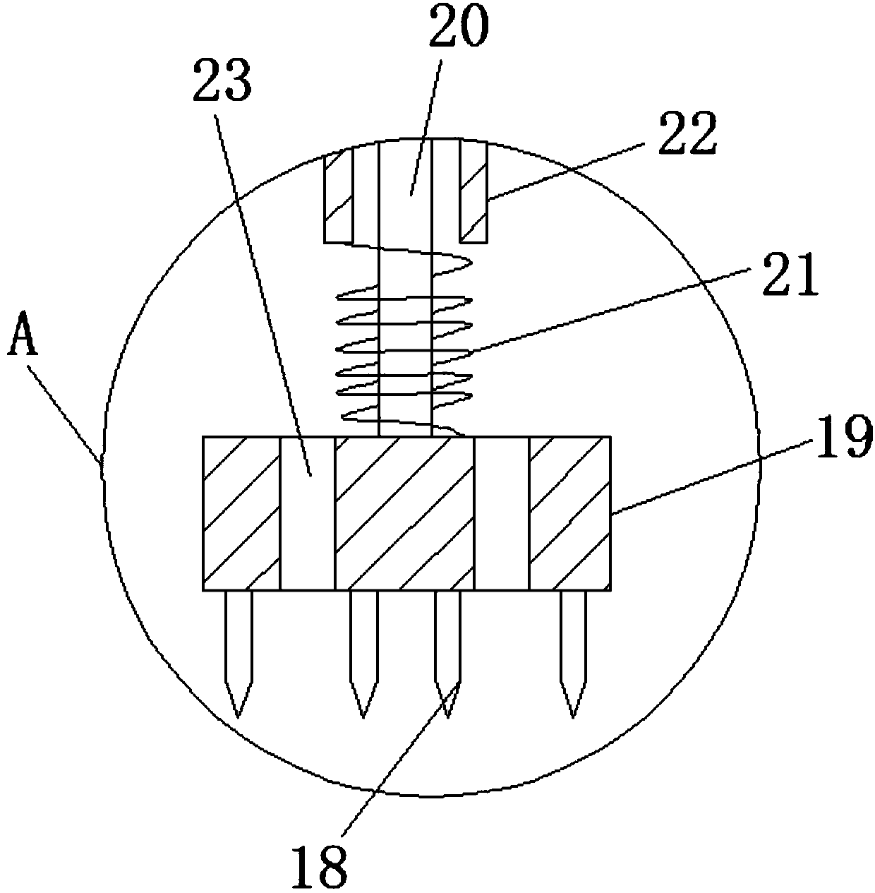 Soil ploughing device for agriculture