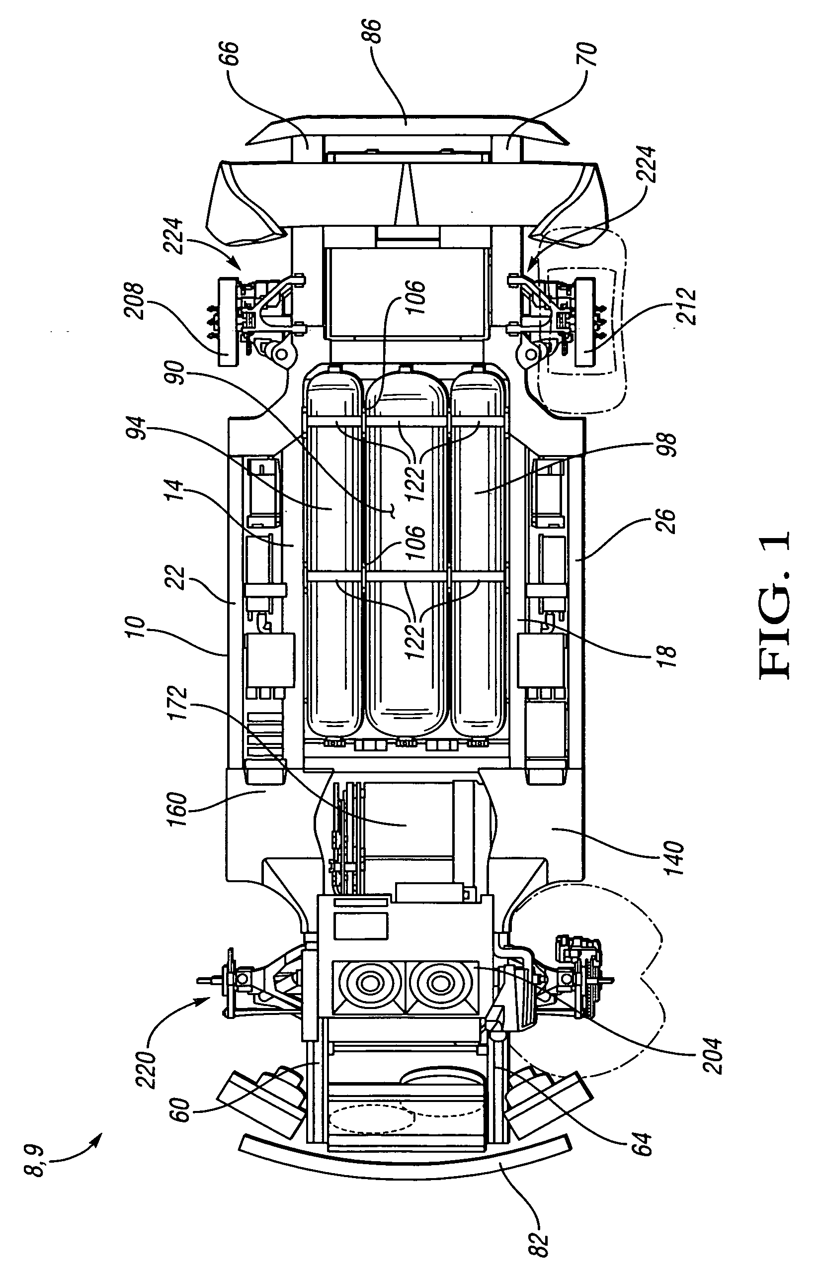 Compressed gas tank carrier assembly