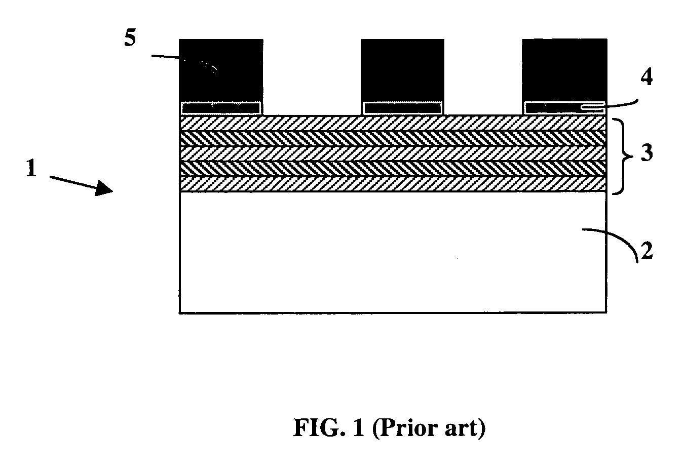 Optical device with enhanced mechanical stability operating in the extreme ultraviolet and lithography mask comprising such a device