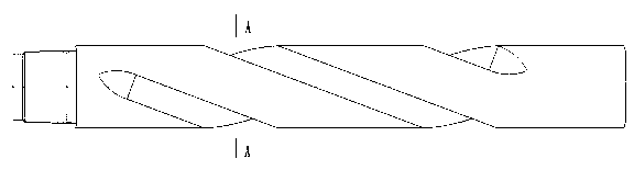 Integral type directional drill rod provided with helical groove