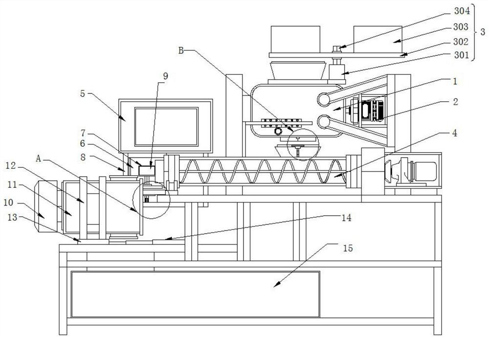 High-strength spraying-free engineering material and preparation device