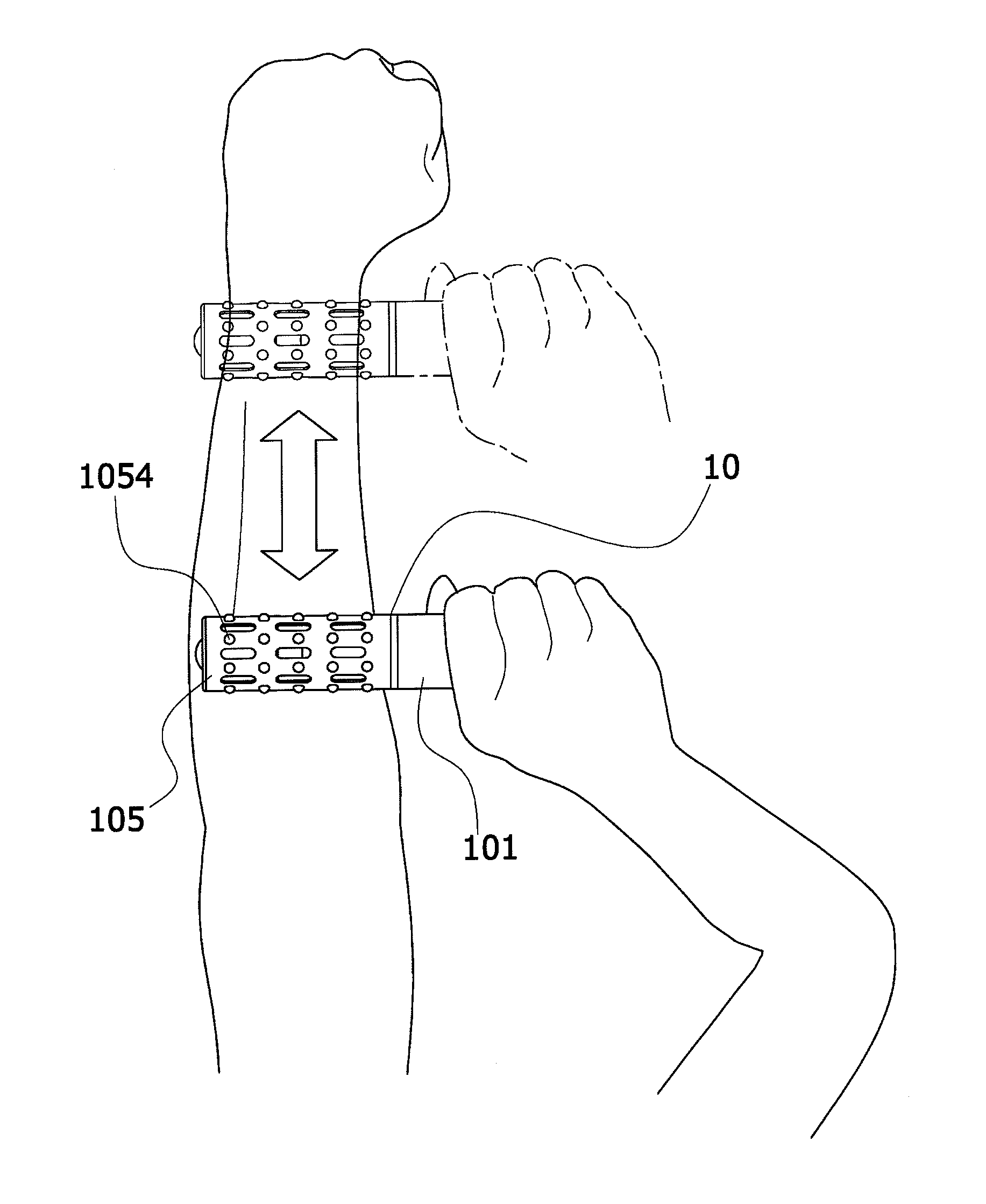 Thermal type massage device