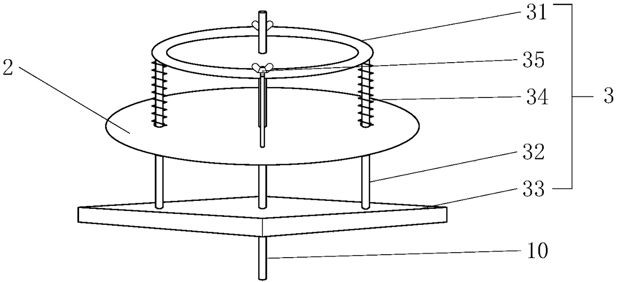 Method and device for preparing source of filter material sample gamma measurement based on particle extraction