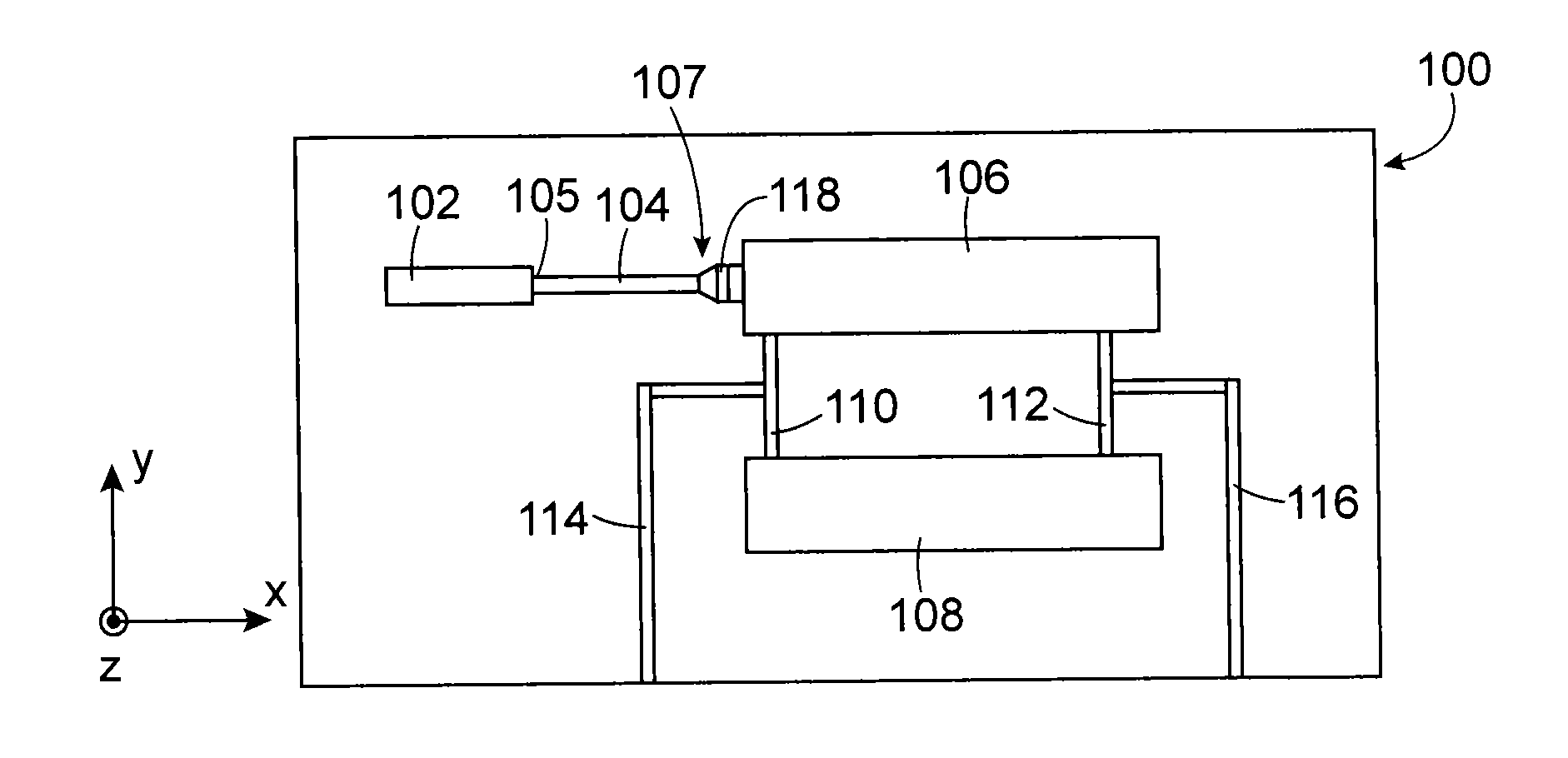 Helmholtz type differential acoustic resonator detection device