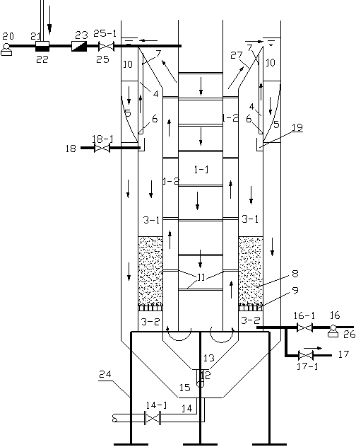 Integrated water purifying equipment for concurrent inclined plate precipitation