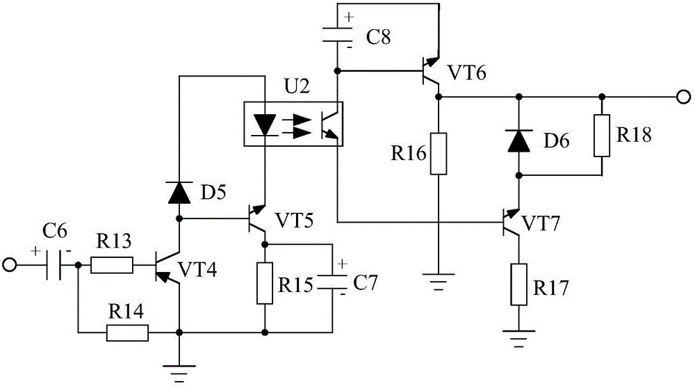 Constant-voltage drive power supply for white LED on basis of photocoupling feedback circuit
