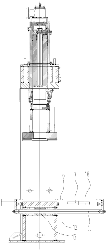 A fully automatic mold moving and pushing device