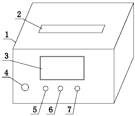 Testing device and method for terminal strip of electric isolation knife switch